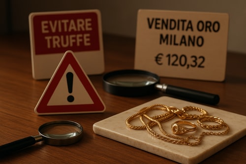 Come evitare truffe nella vendita di oro a Milano