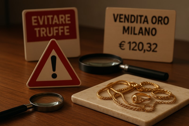 Immagine per Come evitare truffe nella vendita di oro a Milano