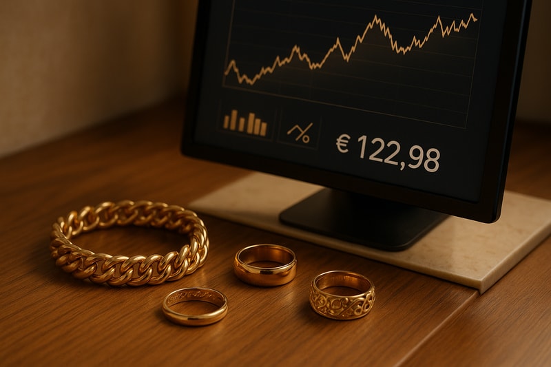 Immagine per Cosa incide sul prezzo dell’oro usato? I fattori principali