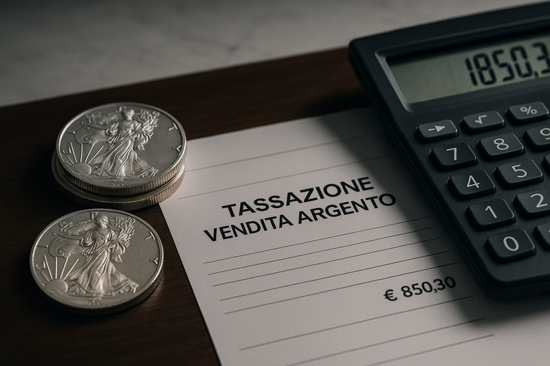 Immagine per Tassazione sulla vendita di argento in Italia: cosa sapere