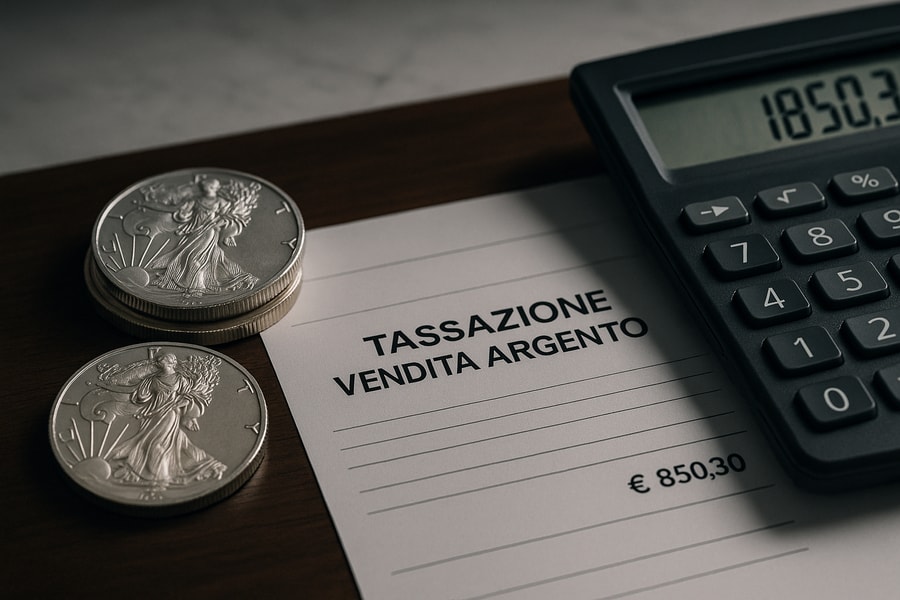 Tassazione sulla vendita di argento in Italia: cosa sapere
